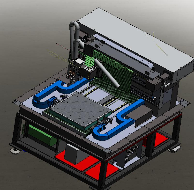 TGV 雷射鑽孔 Air Bearing Stage 共面式平台設計